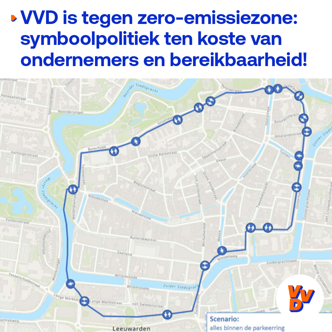 VVD doet niet aan symboolpolitiek: we zijn tegen een zero-emissiezone